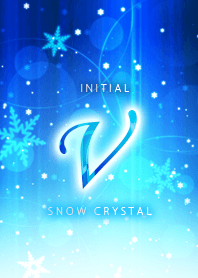 Initial "V"_Snow crystal