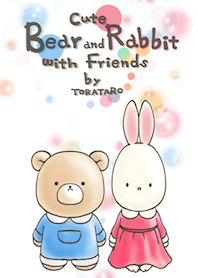 Cute bear and rabbit by Torataro