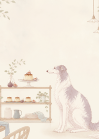 Mauve Borzoi Fig Pudding Shelf