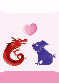 ekst Red (Dragon) Love Blue (Pig)