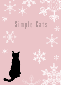 シンプルな猫:スノークリスタルピンク WV