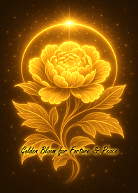 Golden Bloom for Fortune & Peace
