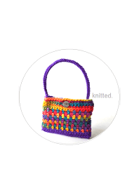 knitted bag -colorful-007