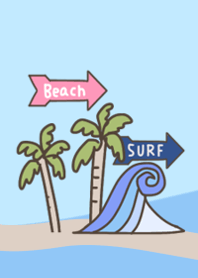 aloha and surf Theme.