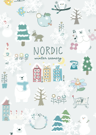 bluegreen Scandinavian snow falling 06_2