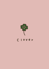 A clover accent. Pink beige.