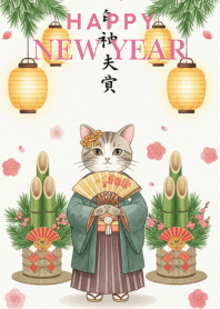 Lucky Cat Japanese New Year