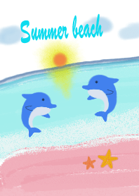 Animal Series-Lucky Dolphins by the Sea