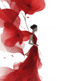 The Pulse of Life on Her Skirt