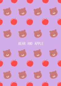 BEAR AND APPLE Theme-PURPLE