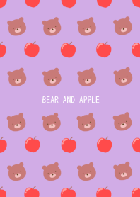 BEAR AND APPLE Theme/PURPLE