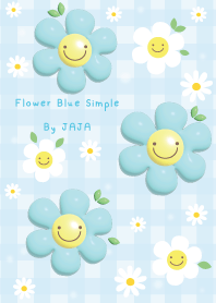 ดอกไม้ สีฟ้า เรียบง่าย จาจา 02