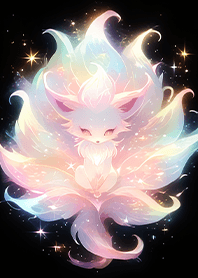 閃耀七彩星芒小九尾狐❤️