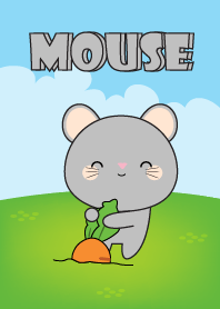 Love Kawaii Gray Mouse Theme