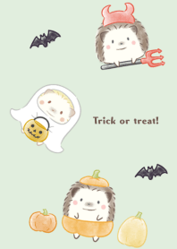 Hedgehog and Halloween -green-