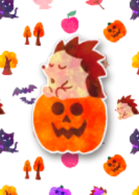 Hedgehog halloween theme