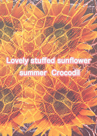 Lovely stuffed sunflower summer Crocodil