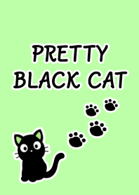 PRETTY BLACK CAT Theme/LIGHT GREEN