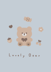 可愛的熊 /blue beige