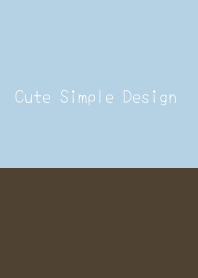 Cute Simple Design 001 BLUE BEIGE