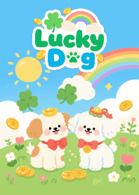 Lucky Dog with Clover