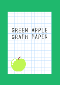 GREEN APPLE GRAPH PAPER-GREEN-WHITE