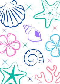 BEACH * SEA * SHELL * STARFISH * EMERALD