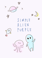 simple alien purple