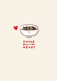 simple Hijiki heart beige