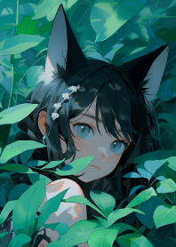 Lilo Linney the cat girl in the forest