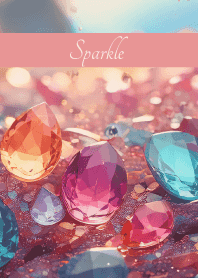 Gemstone Sparkle2 on light pink