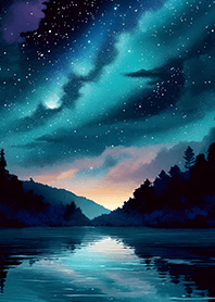 Beautiful starry night view#1742