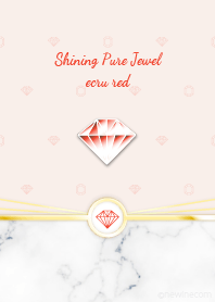Shining Pure Jewel ecru red