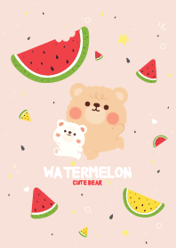 เทดดี้เเบร์ แตงโม คาวาอี้
