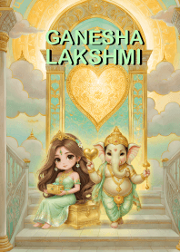 Lakshmi & Ganesha :Wealth- Rich