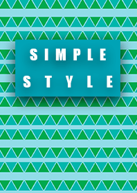 Simple style triangle blue