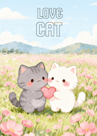 Lovely Gray Cat & White Cat (JP)