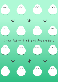 Snow Fairy Bird and Footprints-EM GRAD