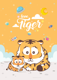 Tiger Love Galaxy Orange
