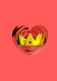 Lucky Crown Heart Red