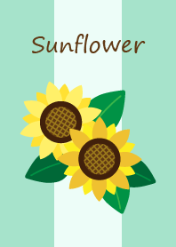 sunflower on sky blue for Japan