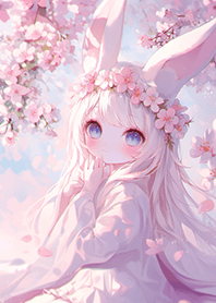 超可愛の櫻花兔女孩❤️