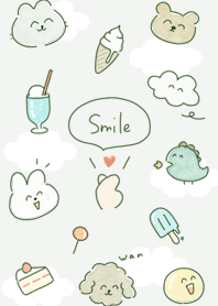 green Cute smiling friends 05_2