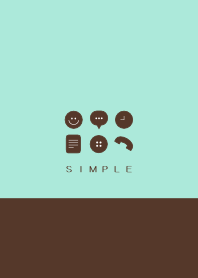 シンプル（チョコ ミント)V.151