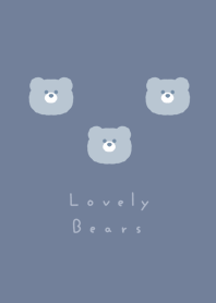 3 bear /gray blue