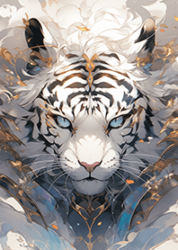 充滿靈氣的神獸白老虎!!老虎❤