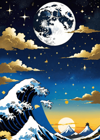 Bright Moon and Dawn c3F6D3