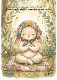 Patchwork Yoga Bunny