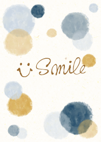 Smile - Adult watercolor Polka dot26-