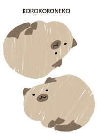 KOROKORONEKO Brown cat.